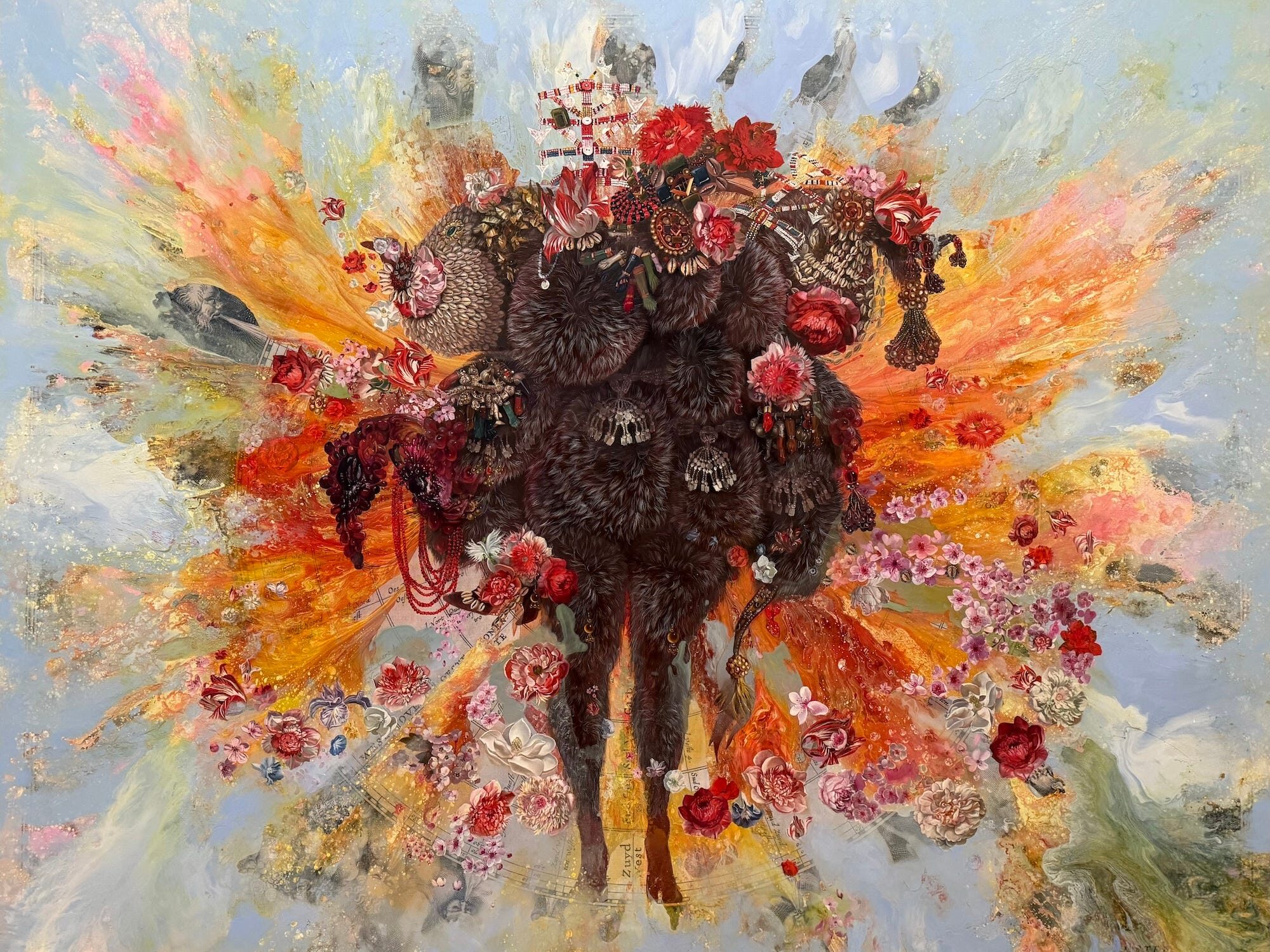 Firelei Báez’s untitled (“Tabula Anemographica seu Pyxis Navtic”).
