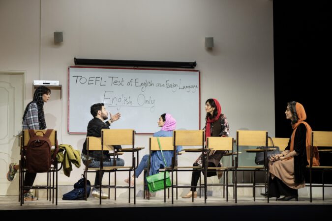 The cast of Sanaz Toossi’s "English."