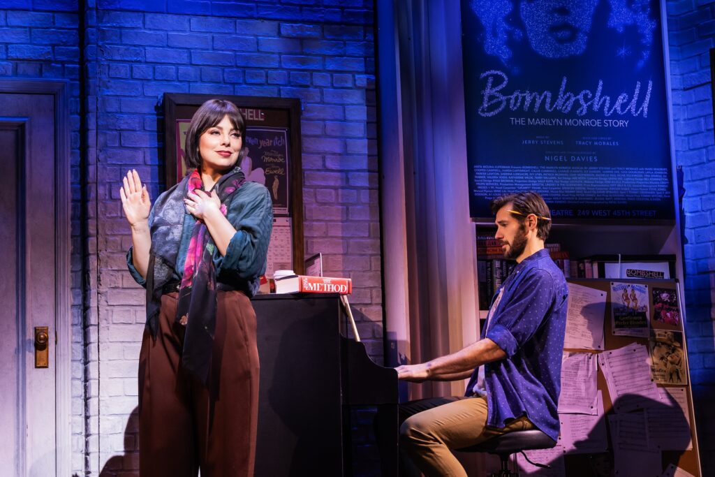 Krysta Rodriguez and John Behlmann in "Smash."