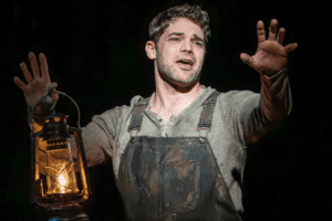 Jeremy Jordan in "Floyd Collins" at Lincoln Center Theater.