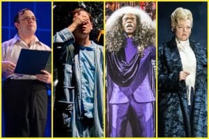 Collage of Outer Critics Circle Award winners