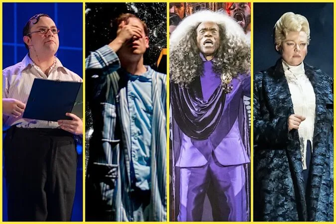 Collage of Outer Critics Circle Award winners