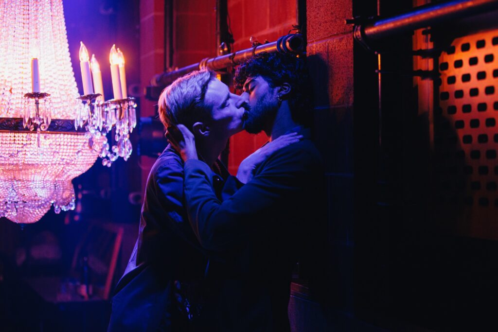 John McCrea and Mihir Kumar in "Prince Faggot."