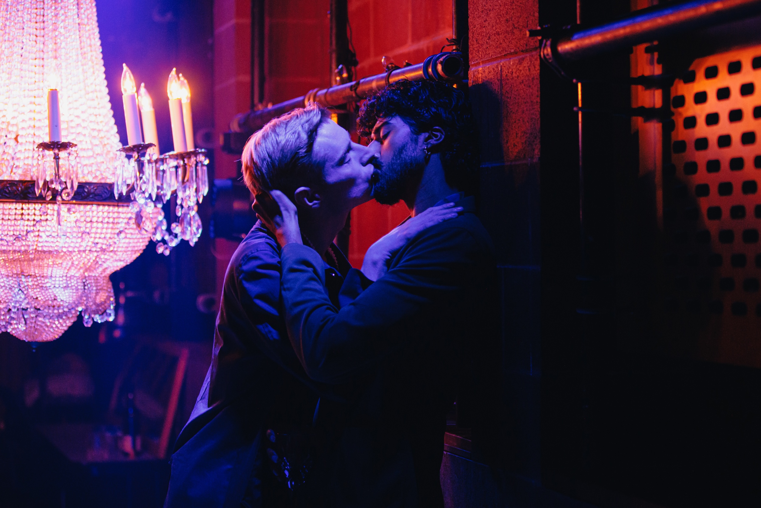 John McCrea and Mihir Kumar in "Prince Faggot."