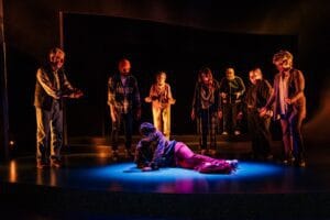 The cast of "The Reservoir" at Geffen Playhouse