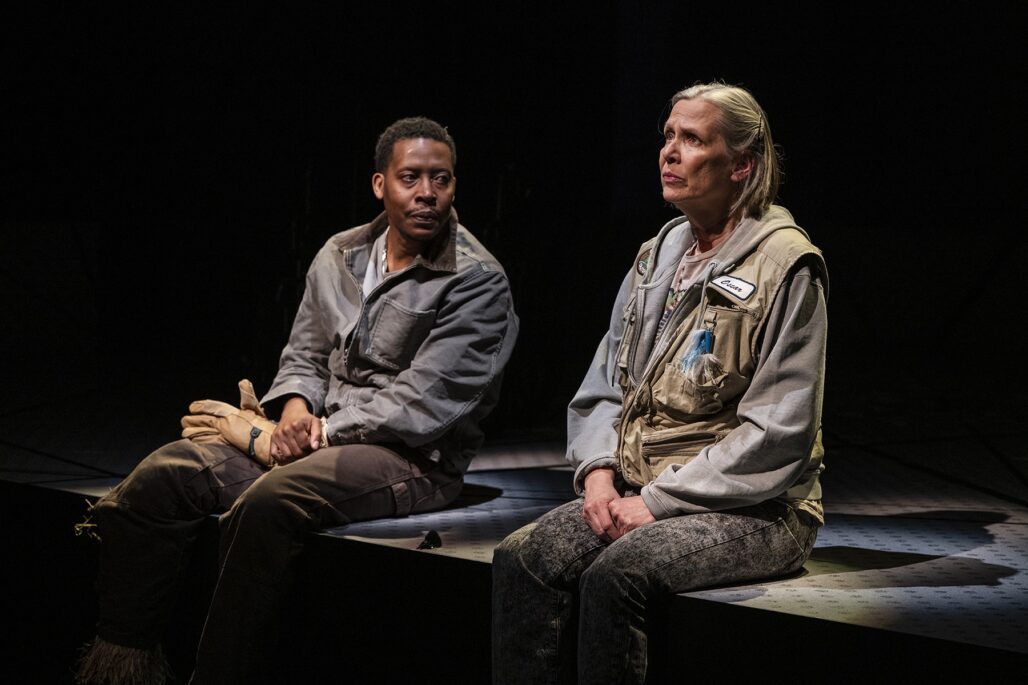 Namir Smallwood and Amy Morton in "You Will Get Sick."