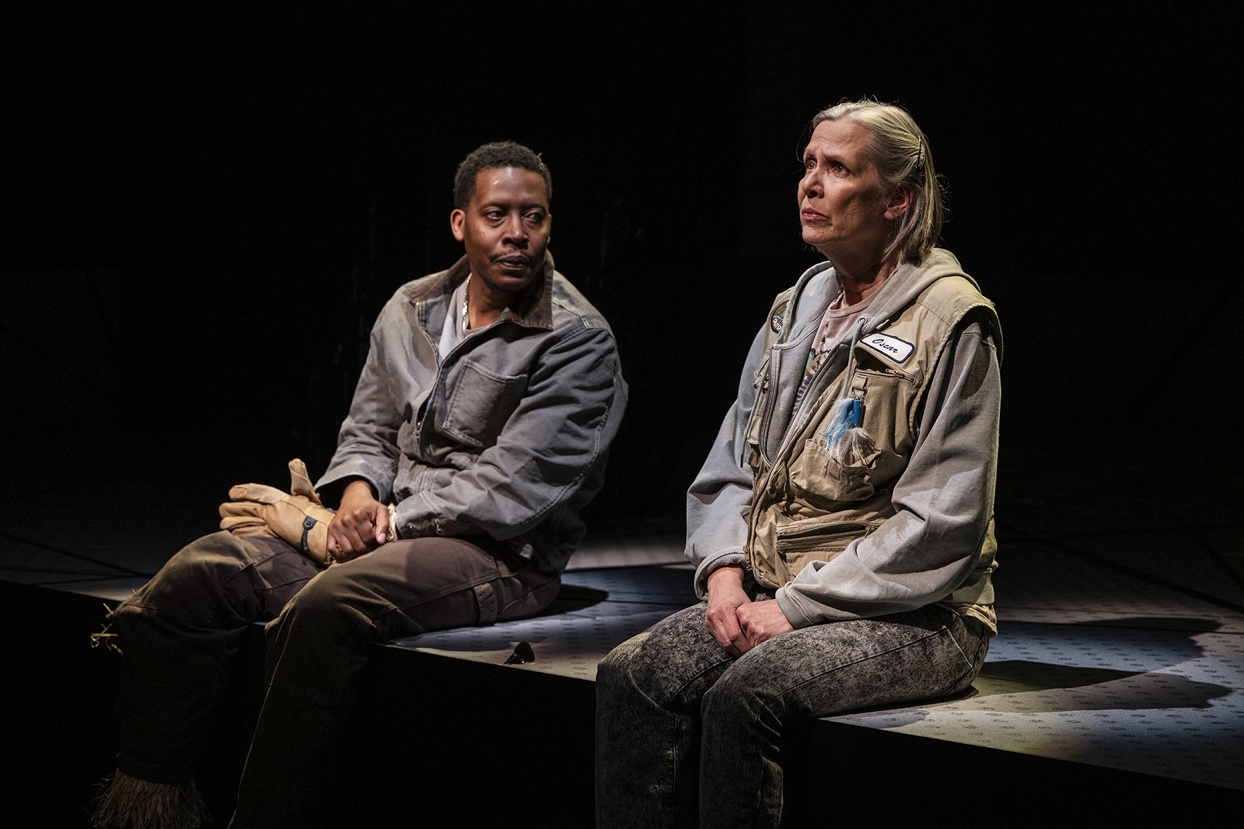 Namir Smallwood and Amy Morton in "You Will Get Sick."