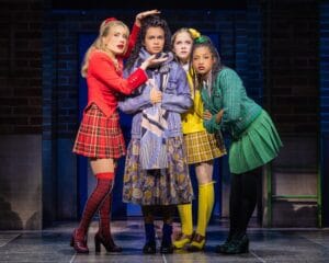 (l-r) McKenzie Kurtz, Lorna Courtney, Elizabeth Teer, and Olivie Hardy in "Heathers."