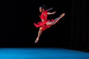 Alvin Ailey American Dance Theater's Jacquelin Harris in "Grace," choreographed by Ronald K. Brown.