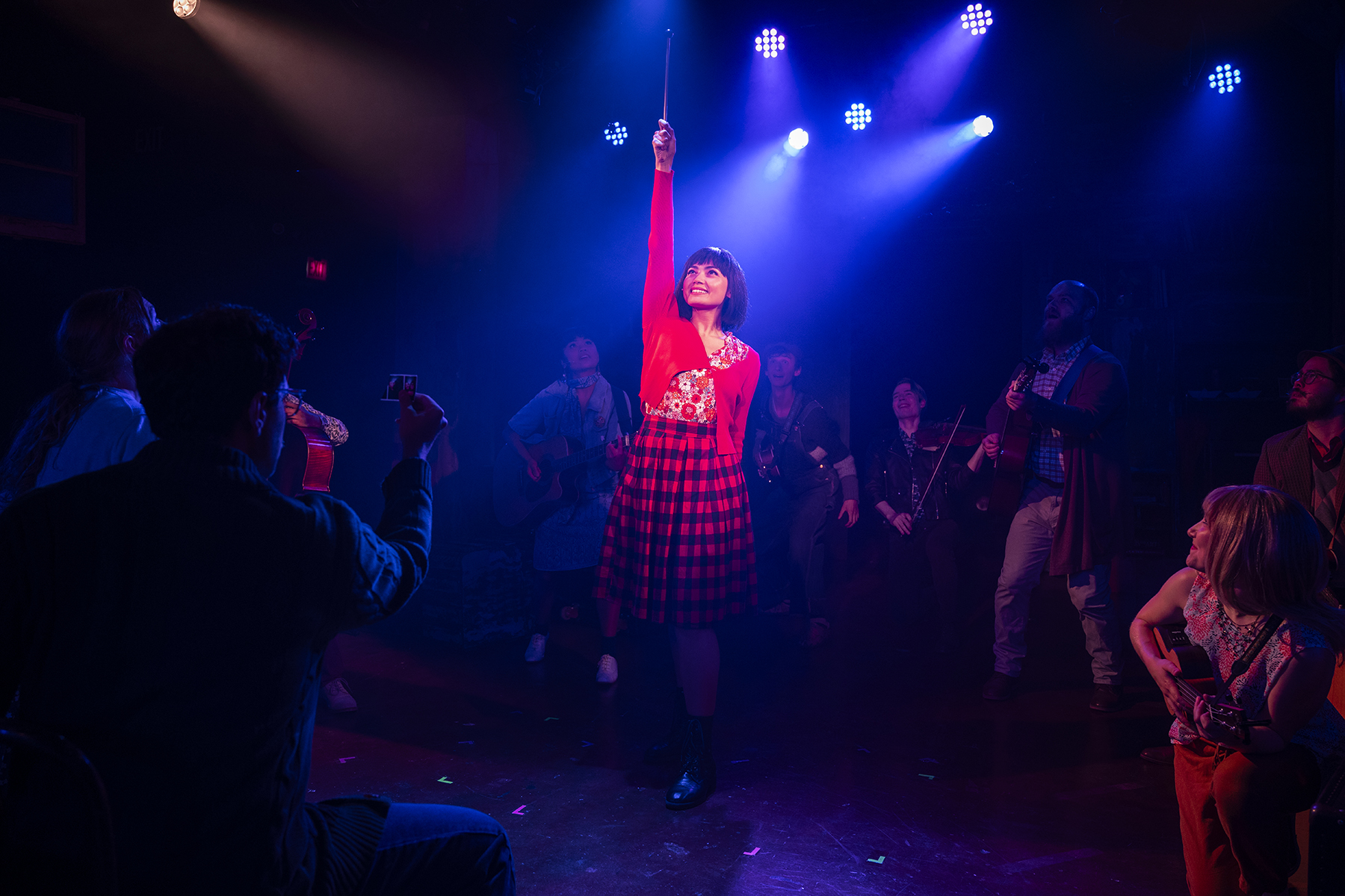 Aurora Penepacker and the cast of Kokandy Productions' "Amélie."