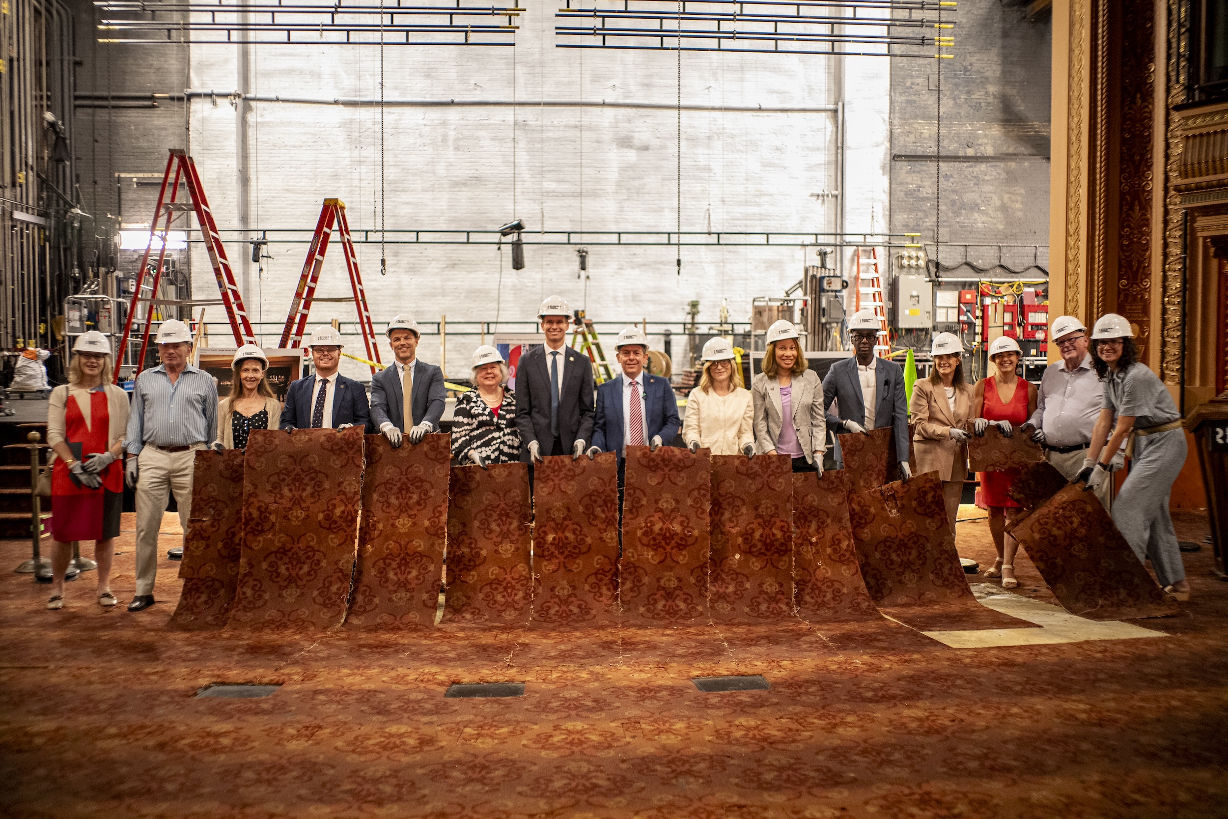 Roundabout Theatre Company groundbreaking event at the Todd Haimes Theatre.