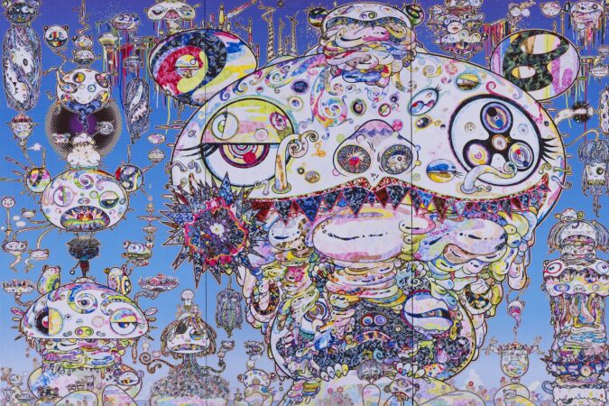 "Tan Tan Bo, aka Gerotan: Scorched by the Blaze in the Purgatory of Knowledge," 2018. Takashi Murakami. ©2018 Takashi Murakami/Kaikai Kiki Co., Ltd. All Rights Reserved.