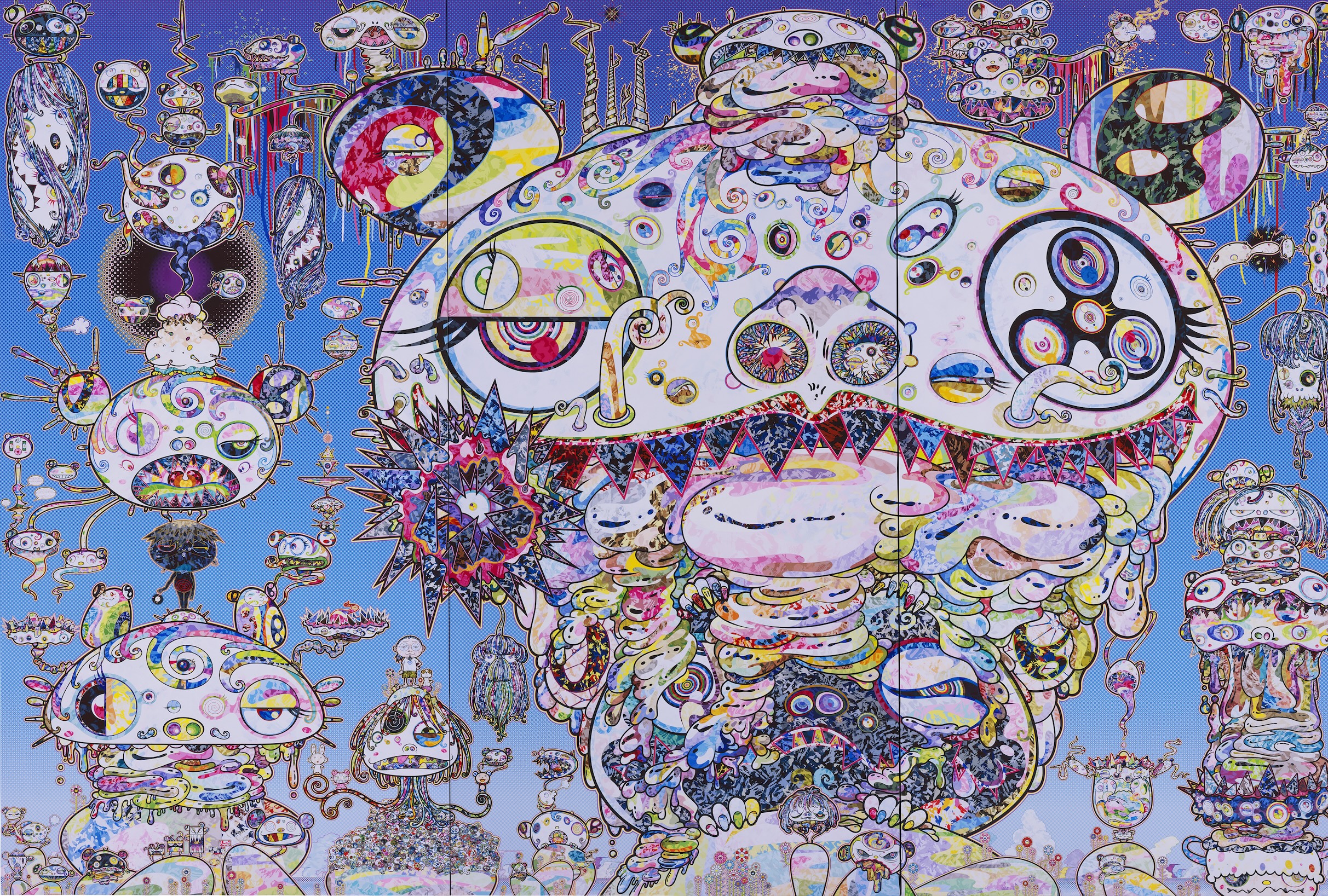 "Tan Tan Bo, aka Gerotan: Scorched by the Blaze in the Purgatory of Knowledge," 2018. Takashi Murakami. ©2018 Takashi Murakami/Kaikai Kiki Co., Ltd. All Rights Reserved.
