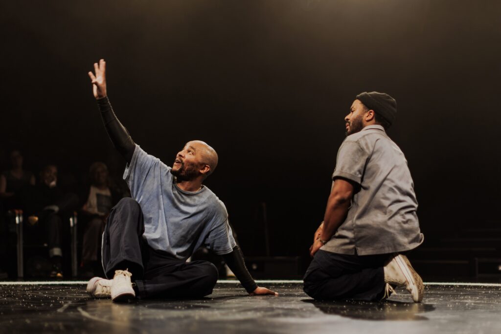 Alani iLongwe and André Holland in "The Brothers Size."