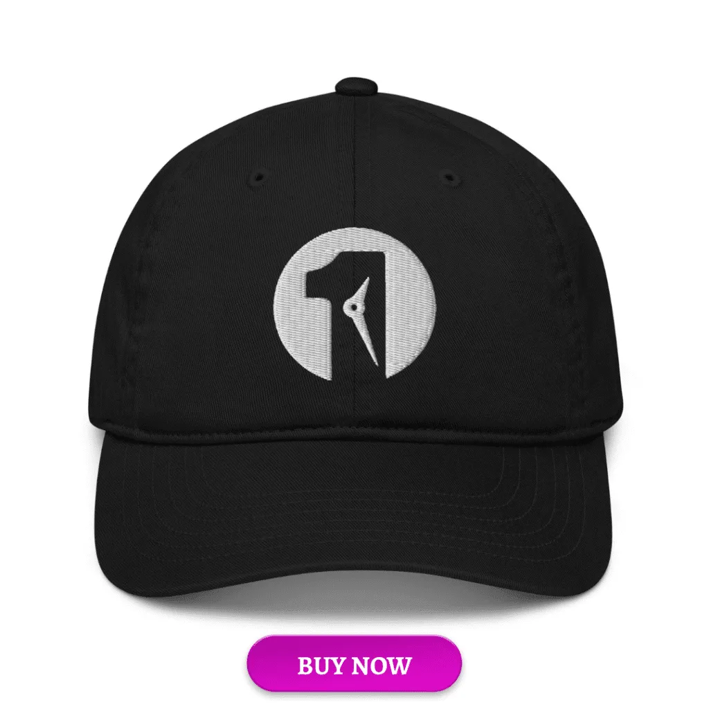 1 Minute Critic limited edition black baseball cap