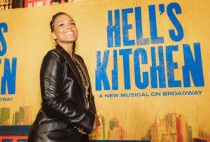 Alicia Keys at the 1-year anniversary of "Hell's Kitchen" on Broadway.