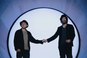 Alex Winter and Keanu Reeves in "Waiting for Godot."