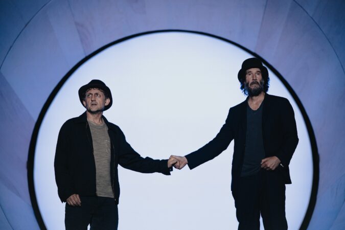 Alex Winter and Keanu Reeves in "Waiting for Godot."