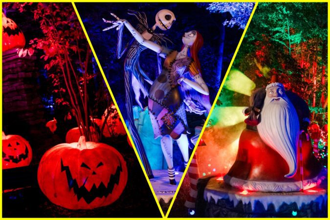 "Tim Burton's The Nightmare Before Christmas Light Trail."