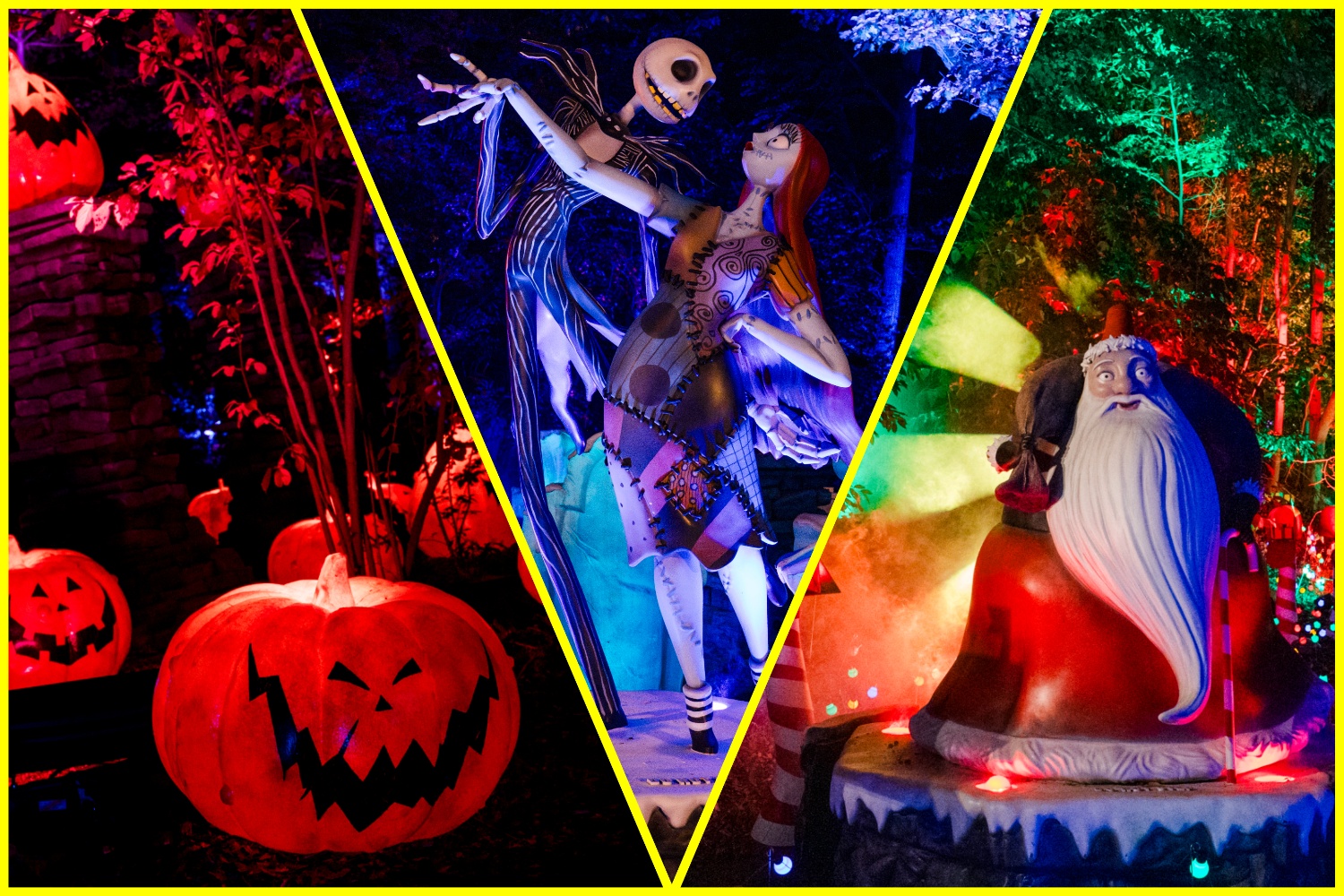 "Tim Burton's The Nightmare Before Christmas Light Trail."