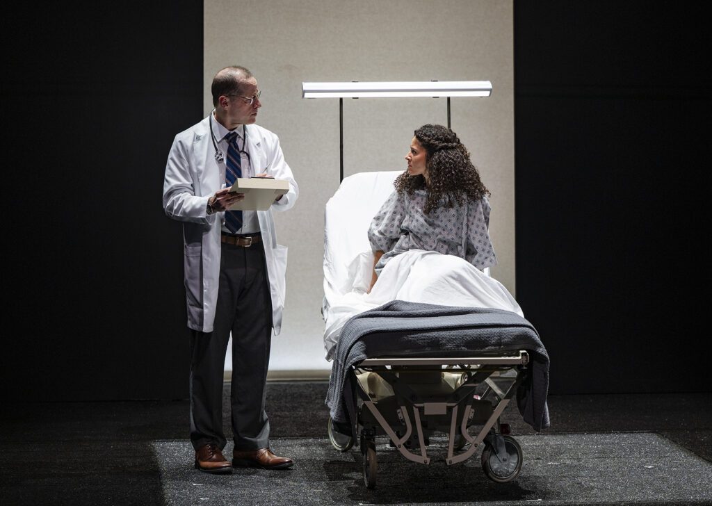 Tim Hopper and Emilie Maureen Hanson in "Mrs. Wolf."