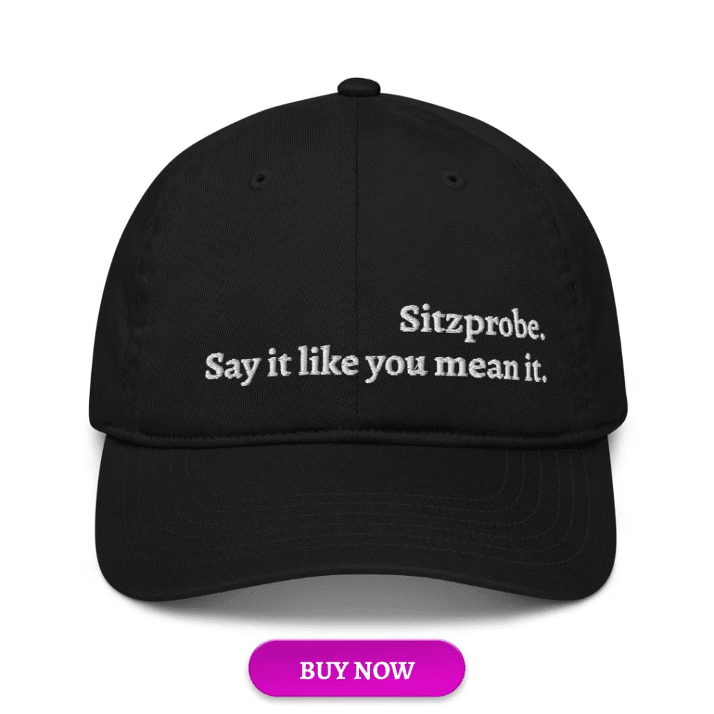 sitzprobe baseball cap limited edition 1 Minute Critic