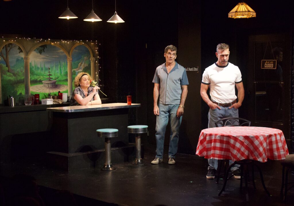 Mary Testa, Robert Farrior, and Wade McCollum in John Patrick Shanley's "Italian American Reconciliation."