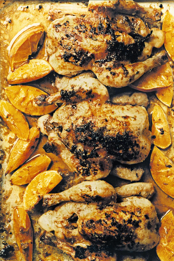 Roast Cornish Hen from "Crazy Water, Pickled Lemons," reissued issued in 2024.
