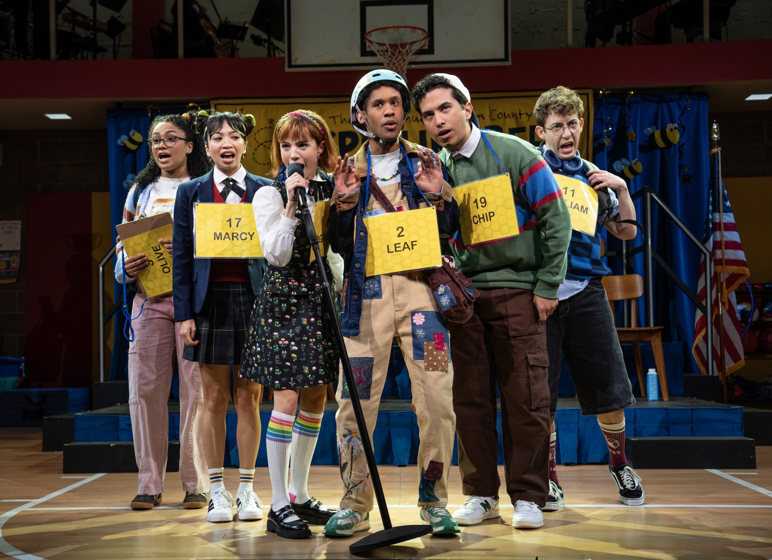 The cast of "The 25th Annual Putnam County Spelling Bee."