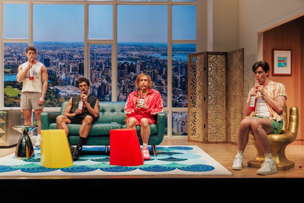 Derek Chadwick, James Cusati-Moyer, Pete Zias, and Aaron Jackson in "Messy White Gays."