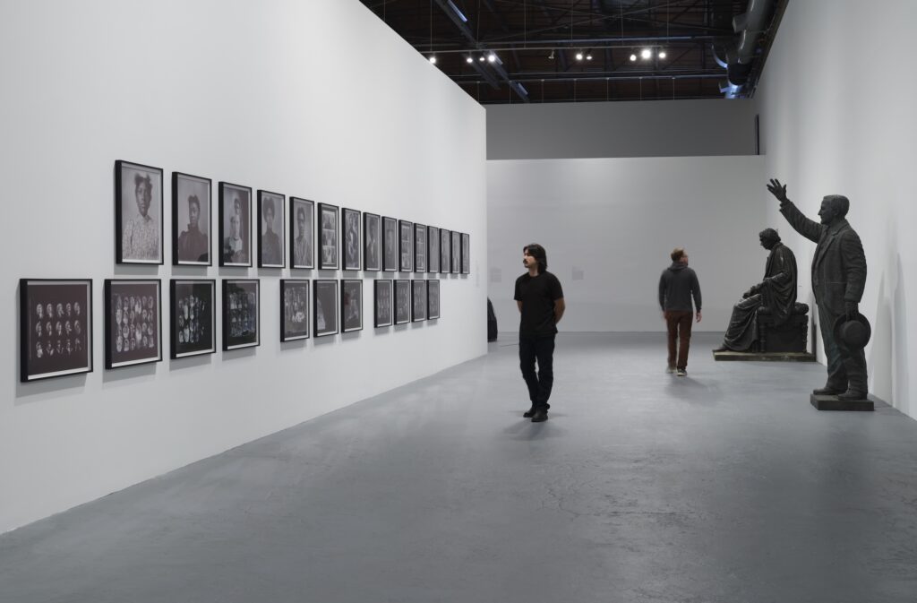 Installation view of "MONUMENTS" at The Geffen Contemporary at MOCA. 