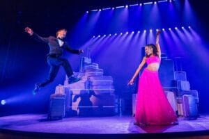 Sam Tutty and Christiani Pitts in "Two Strangers (Carry a Cake Across New York)."