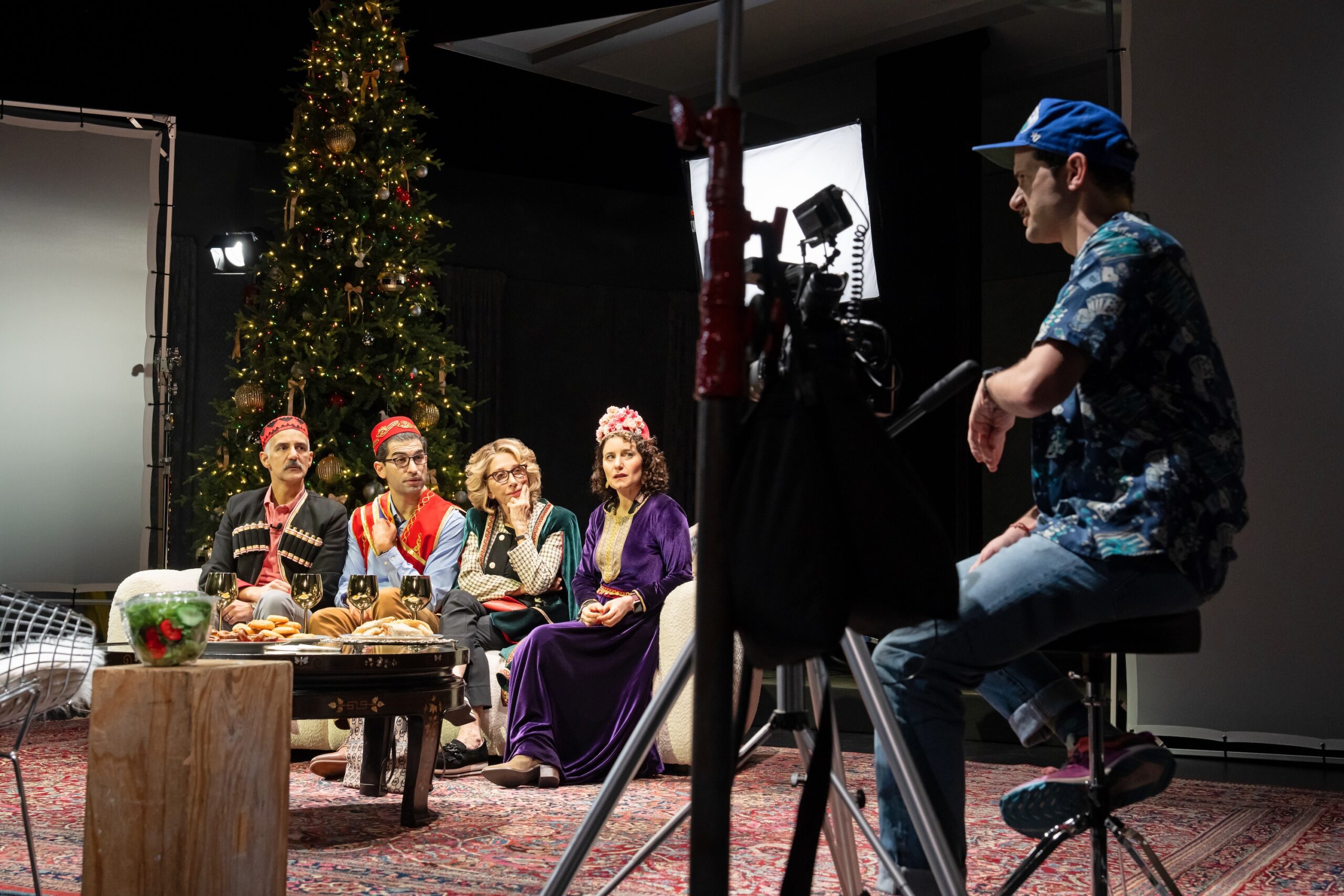 Nael Nacer, Raffi Barsoumian, Andrea Martin, Susan Pourfar, and Will Brill in "Meet the Cartozians."