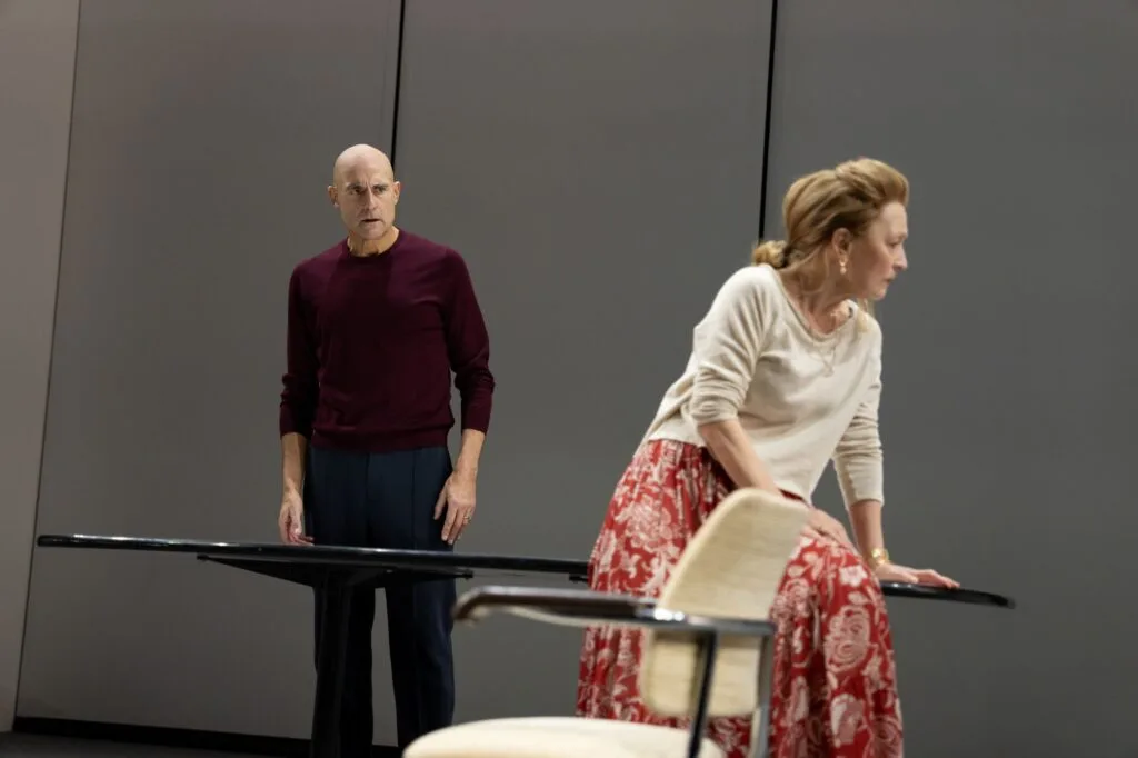 Mark Strong and Lesley Manville in "Oedipus."