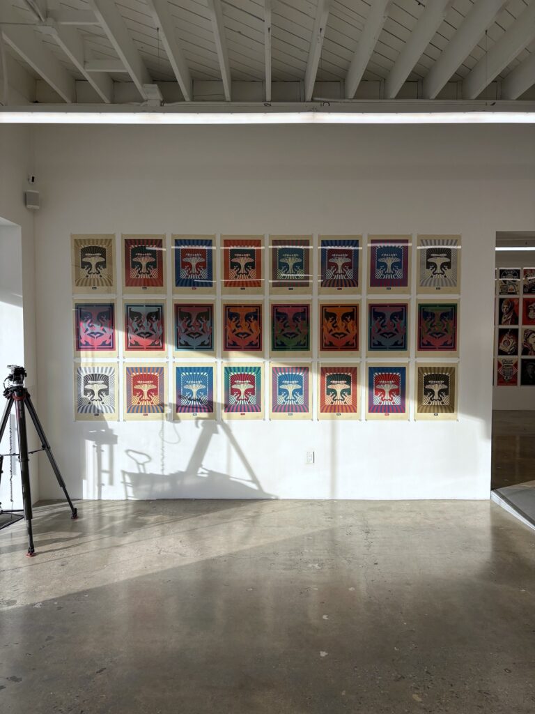 Shepard Fairey's "OUT OF PRINT" at Beyond the Streets.