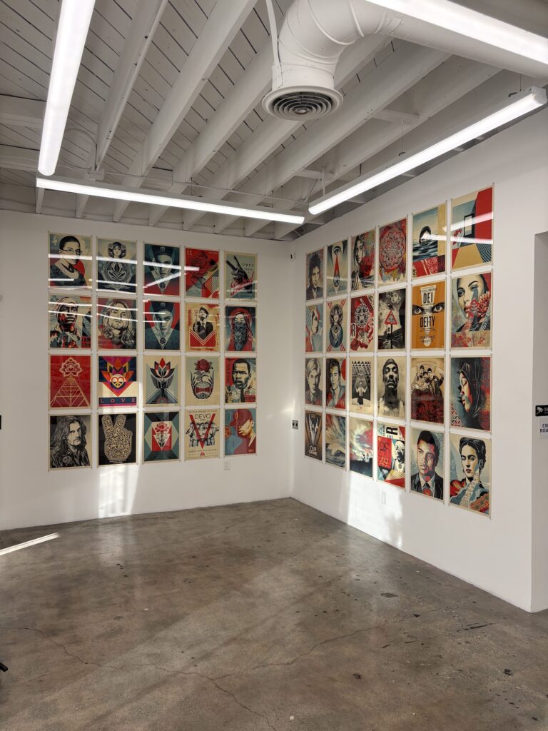 Shepard Fairey's "OUT OF PRINT" at Beyond the Streets.
