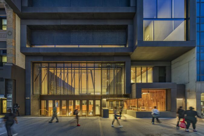 Exterior view of the Studio Museum in Harlem's new building, 2025. Courtesy Studio Museum in Harlem. Photo: Albert Vecerka/Esto.