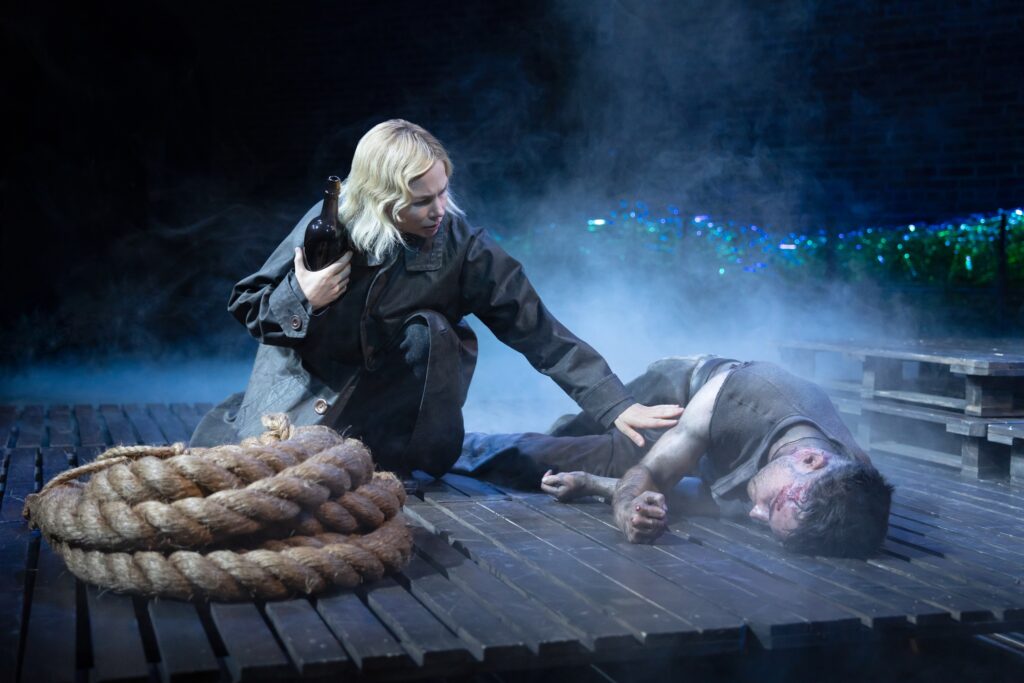 Michelle Williams and Tom Sturridge in "Anna Christie" at St. Anne's Warehouse.