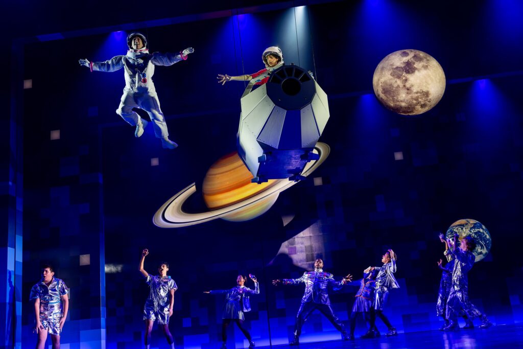 Nathan Salstone, Garrett McNally, and the cast of "Wonder."