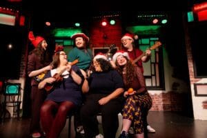 The cast of The Second City's "Holidazed and Amused."