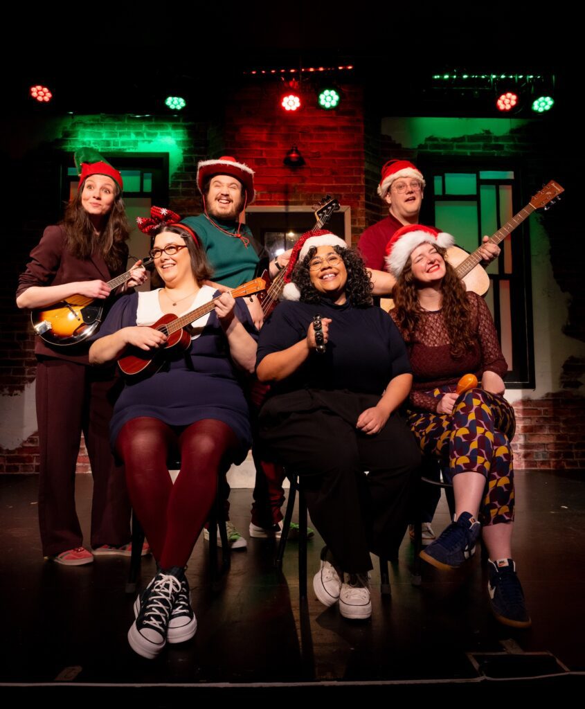 The cast of The Second City's "Holidazed and Amused."