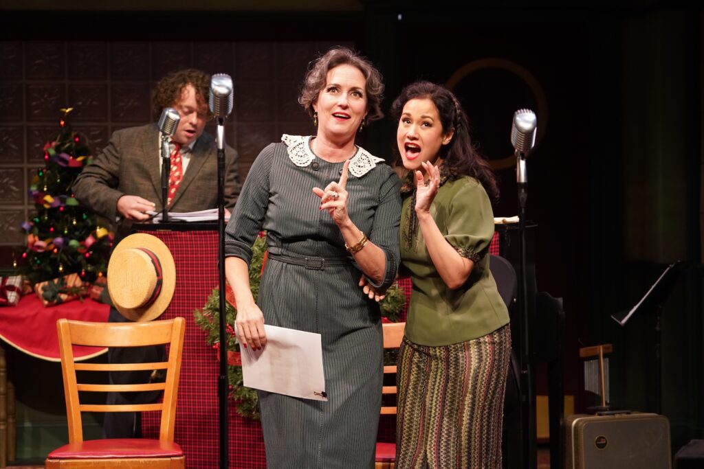 Leenya Rideout and Ali Ewoldt in Irish Rep's " It's a Wonderful Life."