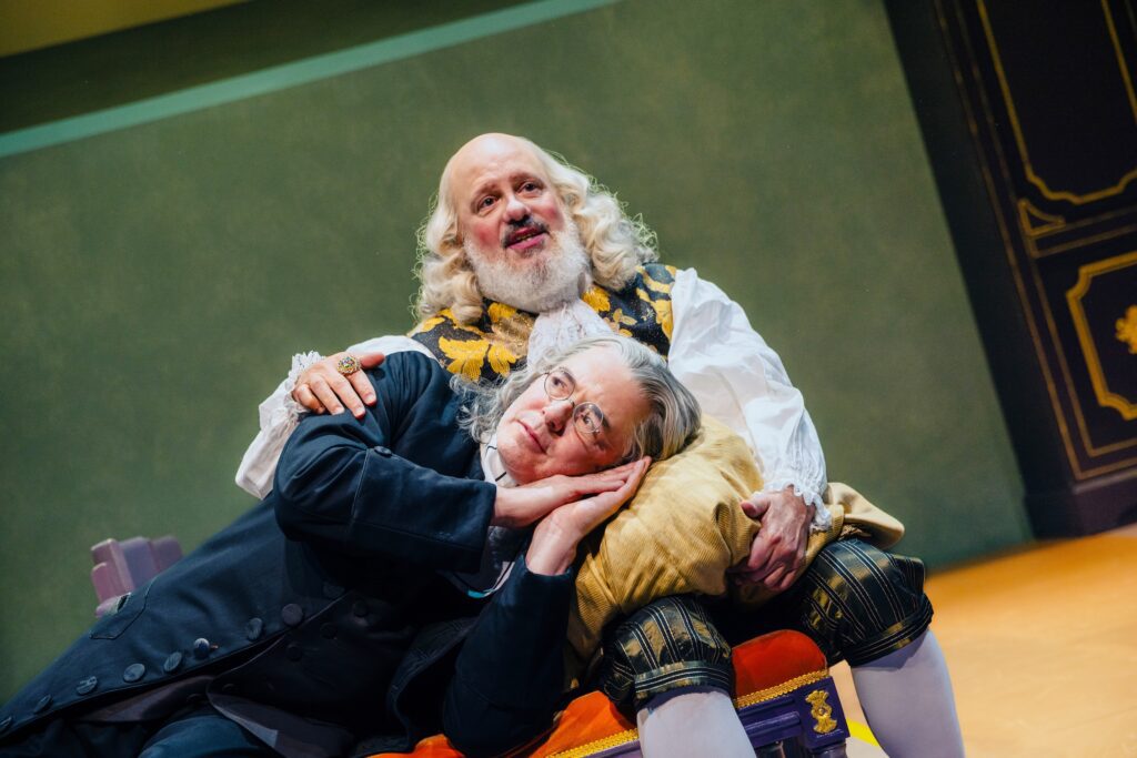 Matthew Broderick and Davis Cross in"Tartuffe."