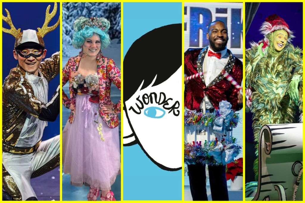 Regional theater production collage, December 2025