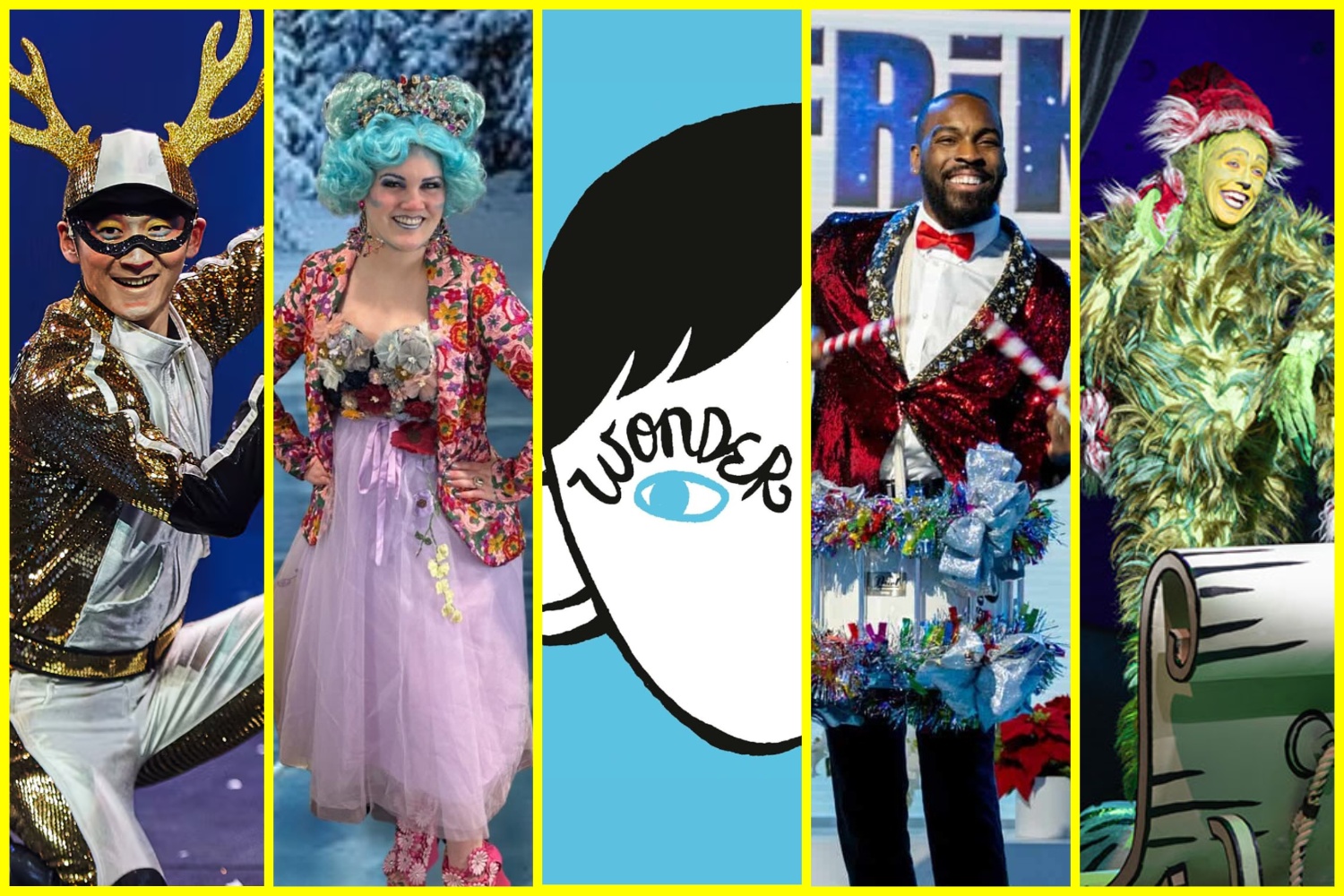 Regional theater production collage, December 2025