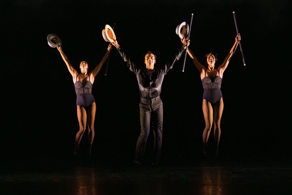 Georgina Pazcoguin, Taylor Stanley, and Afra Hines in "Gotta Dance!"