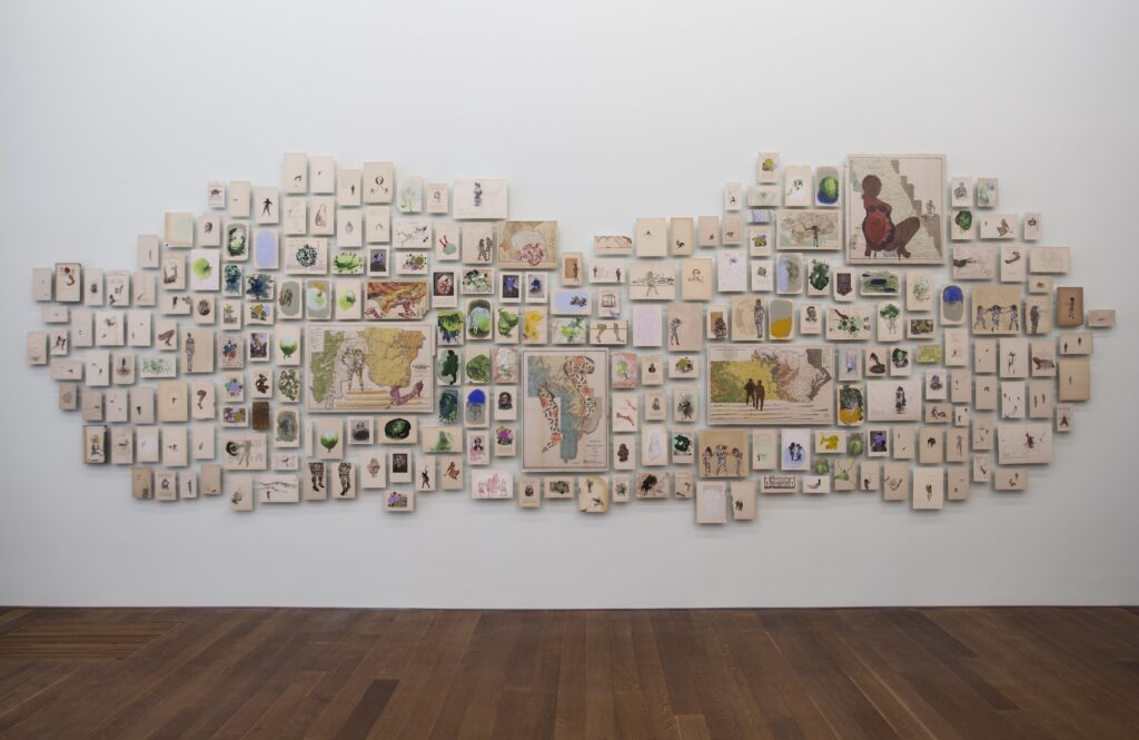 Firelei Báez,
"Man Without a Country (aka anthropophagist wading in the Artibonite River)," 2014-15.