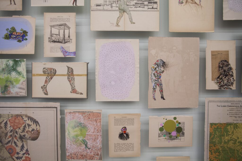 Firelei Báez, Man Without a Country (aka anthropophagist wading in the Artibonite River), 2014-15.