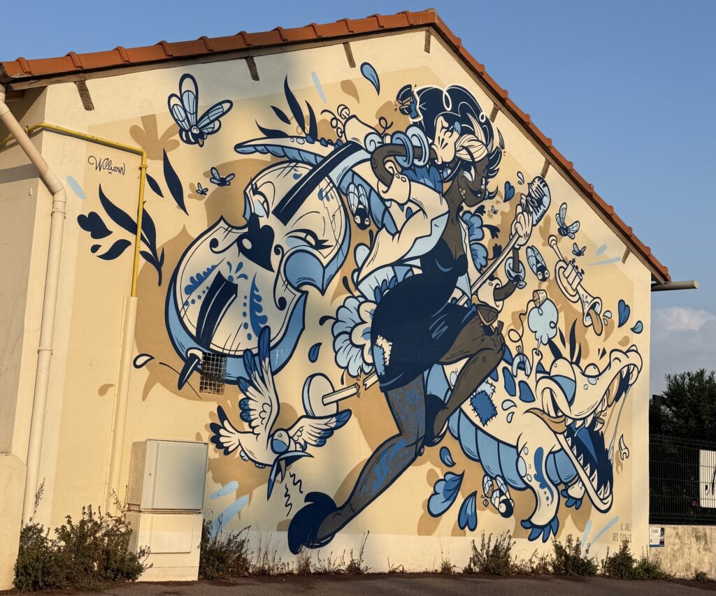 "Le Jazz des Cigales" by French artist Willian.