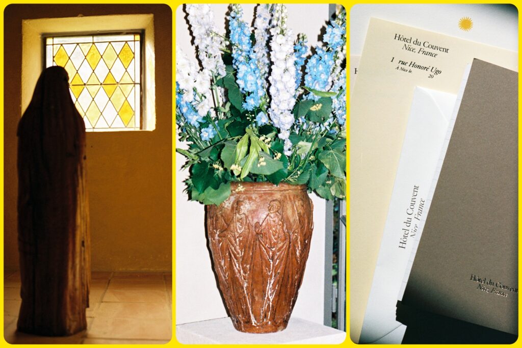 artwork throughout Hotel du Couvent, Nice, France.